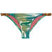 Blue Green Tie Dye Shimmer Classic Bikini On a Chain Bottom thumbnail