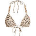 Cheetah Triangle Bikini On a Chain Top  thumbnail