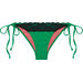 Emerald & Black Edge Lace Classic Scrunch Bottom thumbnail