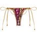 Gold & Fuchsia Sequin G-String Thong Bikini Bottom thumbnail