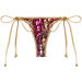 Gold & Fuchsia Sequin G-String Thong Bikini Bottom thumbnail