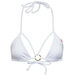 White Double Strap Center Loop Triangle Top thumbnail