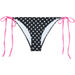 Black Polka Dot & Pink Classic Scrunch Bottom thumbnail