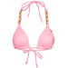 Baby Pink Triangle Bikini On a Chain Top  thumbnail