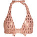 Blush & Gold Pineapple Adjustable Halter Top thumbnail
