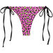 Neon Pink Leopard Brazilian Thong Bottom thumbnail