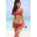 Sexy Crochet Tie Sarong Coral Loose Knit thumbnail