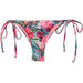 Lilac Tropical Print Micro Scrunch Bottoms  thumbnail