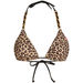 Leopard Triangle Bikini On a Chain Top  thumbnail