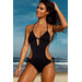 Cartagena Black Open Sided Sexy One Piece Bathing Suit thumbnail