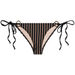 Black Sheer Obsession Classic Scrunch Bottom w/ Gold Loop Accents thumbnail