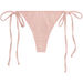 Blush Ribbed Brazilian Thong Bottom thumbnail