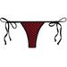 Red & Black Mesh Thong Bottom  thumbnail