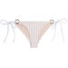 White Sheer Obsession Classic Scrunch Bottom w/ Gold Loop Accents thumbnail