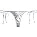 Silver Metallic Brazilian Thong Bottom thumbnail