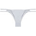 White Double Strap Micro Bikini Bottom thumbnail
