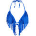 Royal Blue Fringe Triangle Top thumbnail