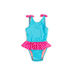 Bella Aqua & Pink Polka Dot Baby/Toddler One Piece Swimsuit thumbnail