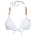 White Triangle Bikini On a Chain Top thumbnail