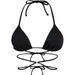 Black Strappy Triangle Bikini Top thumbnail