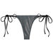 Silver Athena Brazilian Thong Bottoms with Silver Loop Accents thumbnail