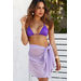 Cuveé Lilac Lightweight Mesh Wrap Beach Cover Up thumbnail