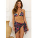 Blue Kaleidoscope Sheer Chiffon Sarong Cover Up thumbnail