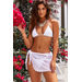 Martini White Short Mesh Wrap Sarong Bikini Cover Up thumbnail