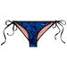 Panama Classic Royalty Blue Velvet & Black Bikini Bottom thumbnail