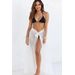 Boulevardier White Mesh Wrap Sarong Bikini Cover Up thumbnail