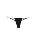Solid Black Y-Back Thong Underwear thumbnail