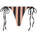 Black & Taupe Stripes Brazilian Thong Bottom thumbnail