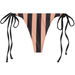 Black & Taupe Stripes Brazilian Thong Bottom thumbnail