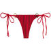 Red Sheer Obsession Brazilian Bottom w/ Gold Loop Accents thumbnail