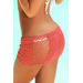 Tequila Sunset Coral  Mini Crochet Beach Skirt Cover Up thumbnail