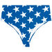 Patriotic Stars Print High Waist Bikini Bottom thumbnail