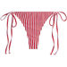Red & White Stripes Brazilian Thong Bottom thumbnail