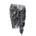 Zebra Sheer Chiffon Sarong Cover Up thumbnail