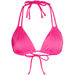 Neon Pink Double Strap Bikini Top  thumbnail