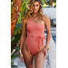 Pink & Silver Shimmer One Shoulder One Piece thumbnail