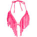 Neon Pink Fringe Triangle Top thumbnail