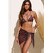 Zebra Crush Sheer Chiffon Sarong Cover Up thumbnail