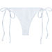 White Ribbed Brazilian Thong Bottom thumbnail