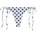 White Polka Dot Brazilian Thong Bottom thumbnail