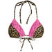Leopard & Pink Edge Lace Triangle Top thumbnail