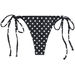 Black Polka Dot Brazilian Thong Bottom thumbnail