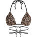 Leopard Strappy Triangle Bikini Top thumbnail