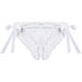 White Classic Bridal Ruffle Lace Bikini Bottom thumbnail