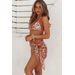 Summer Boho Floral Sheer Chiffon Sarong Cover Up thumbnail