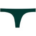 Hunter Green Banded Brazilian Thong Bottom thumbnail